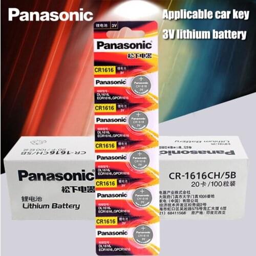 CR1616 100PCS Button Cell Coin Batteries Panasonic 100% Original cr 1616 3V Lithium Battery DL1616 ECR1616 LM1616