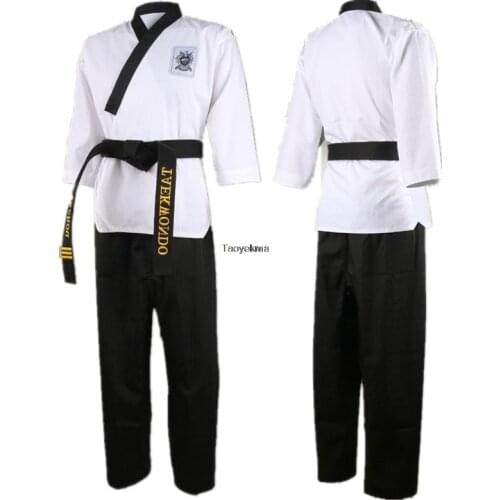 Taekwondo Clothes Childrens Training Clothes Adults Long Sleeve Performance Clothes Male Femal Taekwondo suit T156