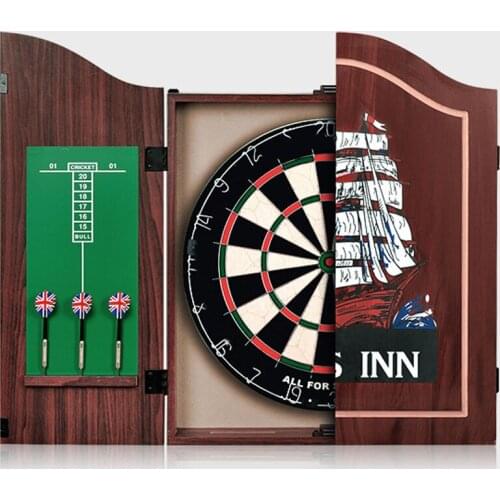 Luxury Sisal Competition Training Dart Board Wooden Dart Box Set Dart Board 18 Inch Darts Adult Entertainment SJ