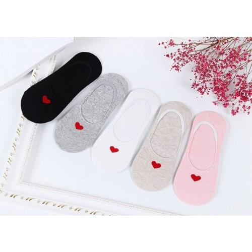 DHL 50set 5pair/set Silicone Invisible Non-slip Female/Male Summer Colorful Cartoon Cotton Breathable Socks