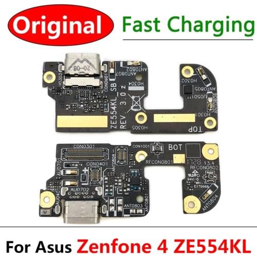 For ASUS Zenfone 4 ZE554KL Dock Connector Micro USB Charger Charging Port Flex Cable Board With Microphone Replacement Parts