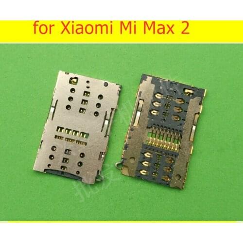 For Xiaomi Mi Max 2 SIM Card Reader Card Slot Tray Holder Connector Socket Repair Spare Parts