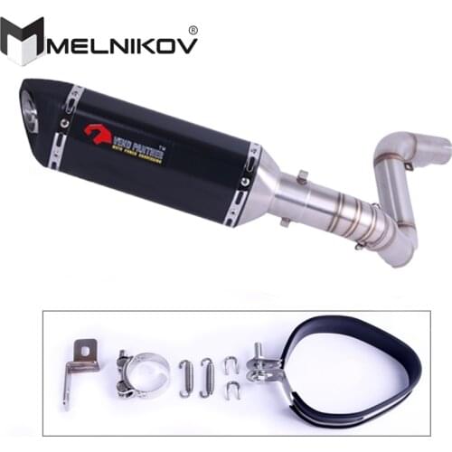 DUKE200 DUKE250 DUKE390 Motorcycle Exhaust Middle Pipe Slip-On For KTM DUKE125 DUKE 200 DUKE 250 DUKE 390 2012-2017 Exhaust