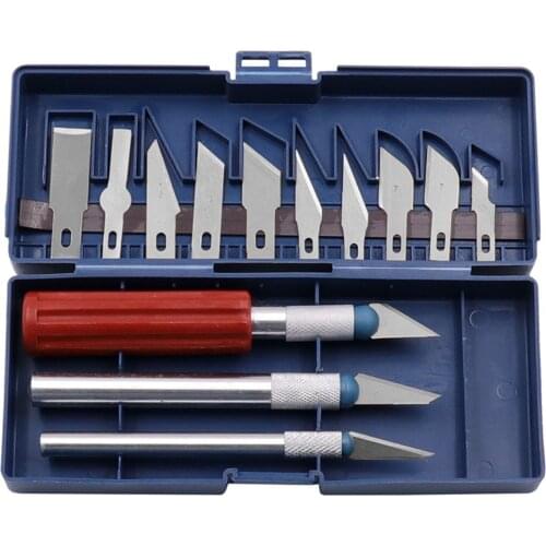 Durable Precision Knife Set Exacto Style Multi-function Hobby Knife Crafts Carving Cutter Graver Sculpting Art Cut paper Tool Se