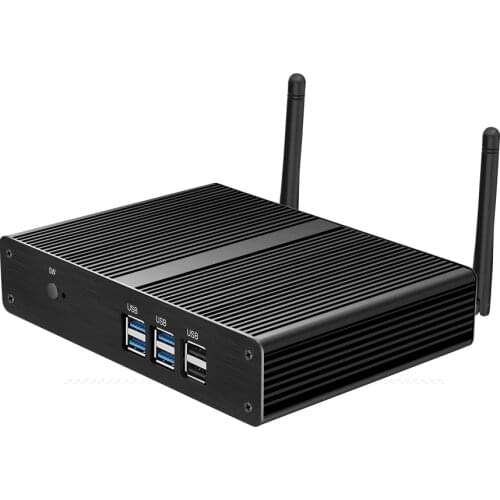 BEBEPC Fanless Mini PC Core i3 7100U 4K HD Celeron 2955U Pentium 4405U Windows 10 Mini Computer Nettop HTPC HDMI 6*USB mini pc