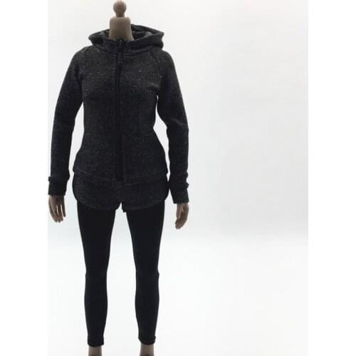 1/6 Scale Woman Tracksuit Casual Sportswear for 12inch Kumik Figures