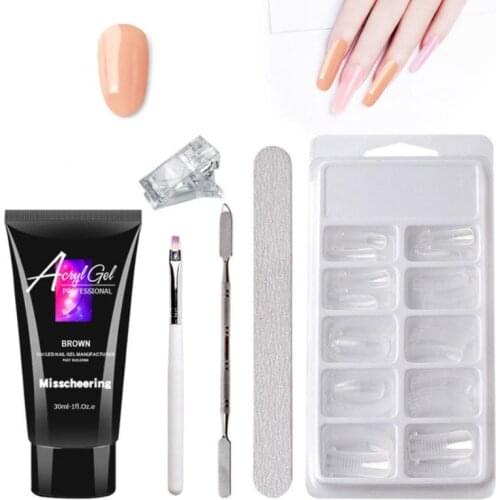 Nail Kit Crystal Forms For Extension Nail Tools Sets 30ml Nail Extension Gel Fast-drying Painless Lengthening Gel Nail Art TSLM2