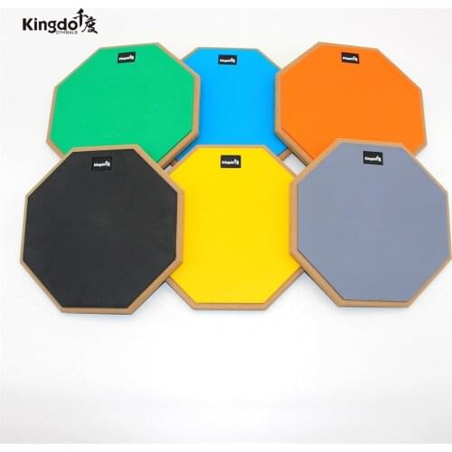 Kingdo Cheap practice with 12" rubber dumb drums