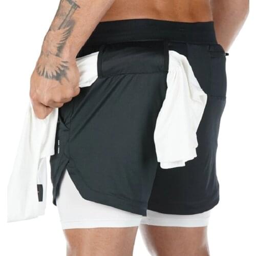 Latest Design Men Plus Size Nylon Polyster Slim Fit Men Pocket Sport Gym Jogger Sweat Shorts