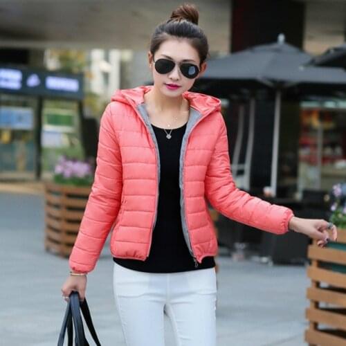 Fashion thin women coat jacket outwear hooded warm coat jacket for spring super thin warm outwear coat for autumn cold jacket