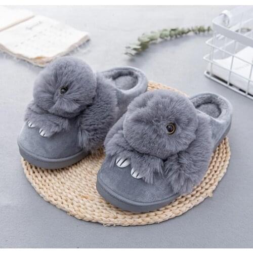 Plush rabbit cotton slippers Home slippers women shoes winter slipppers plush indoor slippers ladies shoes casual shoes woman