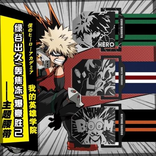 My Hero Academia Waistband Cosplay Prop Midoriya Izuku Todoroki Shouto Bakugo Katsuki Belt