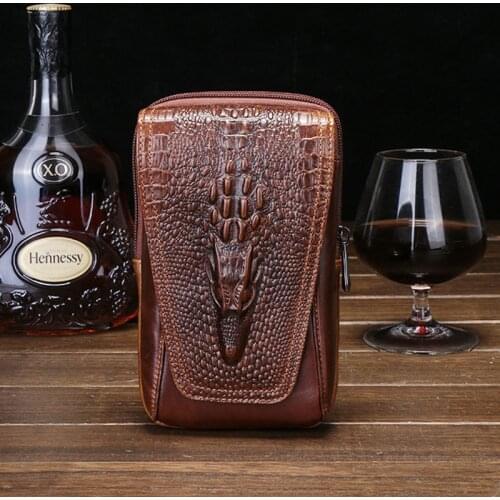 Fanny Waist Bag for Men 2021 Real Leather Belt Bum Leg Hip Packs Men Mini Multi Phone Box Wallet Purse Coin Card Cigarette Pouch