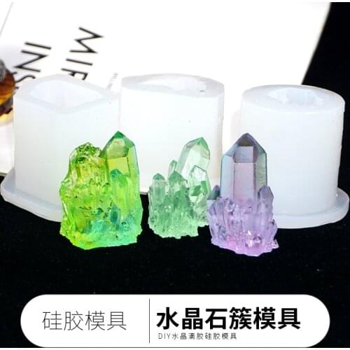1pc DIY Crystal Mountain Transparent Silicone Mold Jewelry Making UV Resin Mold Jewelry Silicone Mold For Resin