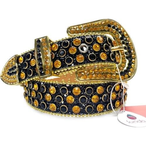 Bling Bling Belts for Men New Fashion Luxury Men Belt Designer Brand Rhinestone Belt for Women Men