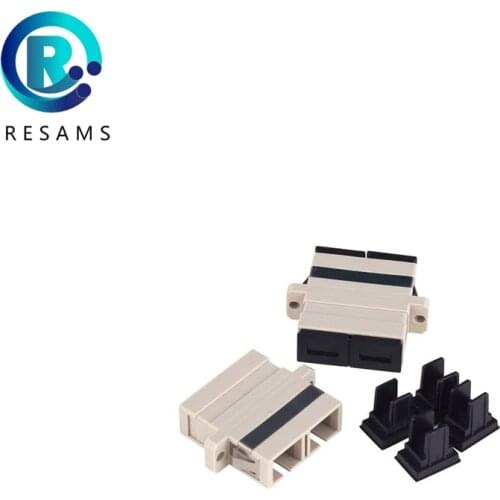 Resams Made In China Factory Direct Sale The High Quality SC UPC MM DX Fiber Optic Adapter Low Loss Transfer Flange