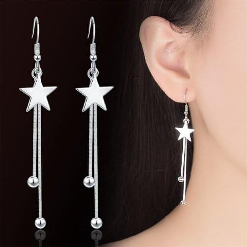 SHQIYAYI Star Drop Earrings Long Exaggeration Tassels Women Fashion Xmas Jewelry Party Gift Female Ladies Accessories 146