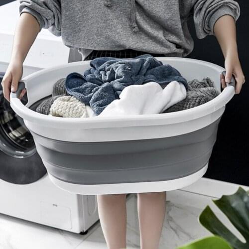 Collapsible Laundry Basket Space Saving Folding Cloth Washing Storage Container TT-best