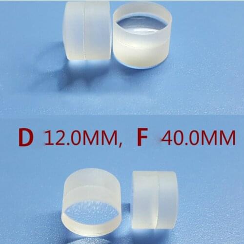 40mm Ultra-Long Focal Length Glass Spherical Glue Optical Collimating Lens Laser Tube Module Focus Lens Extra Small Spot