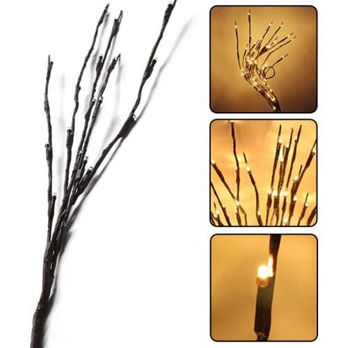 LED Tree Light Creative Glowing Branch Decoration Flexible Desktop Bonsai Ornament for Home Bedroom Office Hot Miniatures