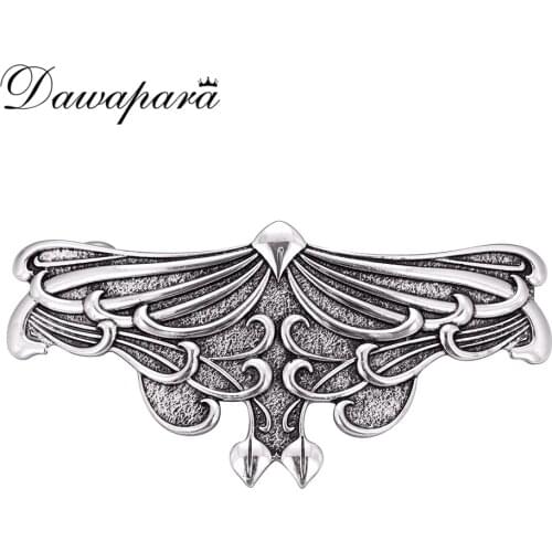 Dawapara Women Or Girls Eagle Elegant Barrettes Handmade Hair Bows Antique Silvery/Antique Golden Hair Stick Accessories Hairpin
