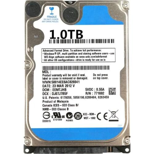 Large Capacity Hard Drive 5400rpm SATA 2.5" External Hard Disk for PC Laptop Computer 80g 120g 160g 250g 320g 500g 750g 1t Disk