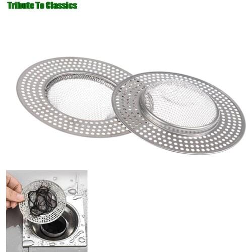 1Pc Stainless Steel Bathtub Hair Catcher Stopper Shower Drain Hole Filter Trap Kitchen Metal Sink Strainer Floor Drain