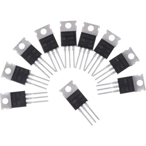 10PCS IRF540N TO-220 IRF540NPBF TO220 IRF540 New And Original IC 33A 100V Power Mosfet Wholesale Whosesale