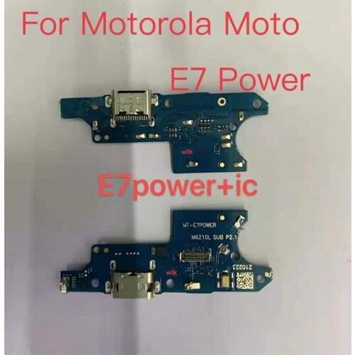 10pcs New USB Port Charging Board For Motorola Moto E7 Power E7power USB Charging Dock Port Flex cable Repair Parts