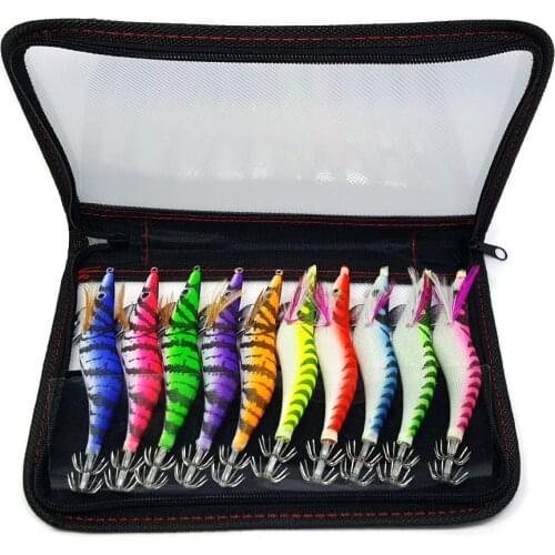 10 pcs /bag Mix colors artificial Squid Jigs Lure 13cm 20g hot Selling Sea water explosion hook Free Shipping