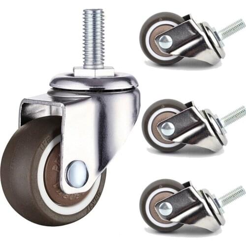 5pcs Super mute wheel casters Universal wheel diameter Anti-wrap wheel bear 20/30/40kg For furniture sofa Showcase home hardware