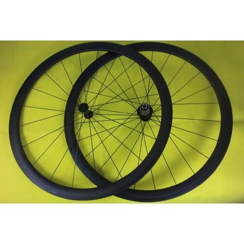 700C road racing bicycle 38mm clincher carbon fiber wheelset 23mm width UD 3K 12K matte RAF13 RAR13 10s 11s 6 pawls