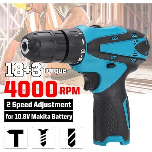 Cordless Torque Drill Electric Drill With Battery&Charger 12V Lithium Battery Precision Electric Screwdriver 2 Speeds Power Tool