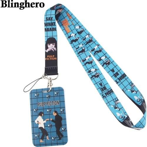 CB137 Movies Keychain Lanyards Badge ID Name Card Badge Holder Cute Clips Key Card Holder Belt Clip Keychain Car Pendant Key
