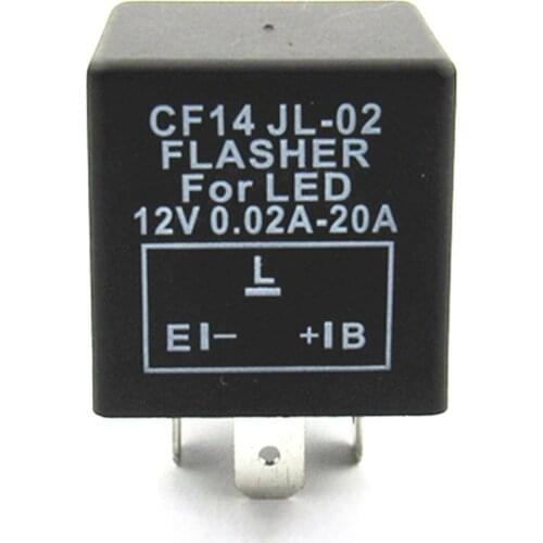 CF14 12V 0.1-20A Dust-proof Short Shell Tripod LED Flasher Automotive Relay Car Accessories