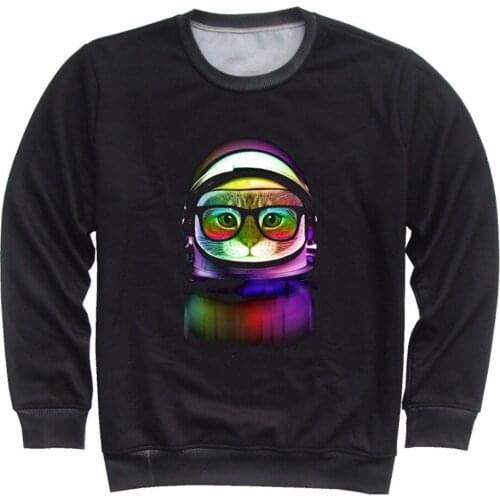 Joyonly Children Harajuku Style 3D Sweatshirt Skull Bird Animal Cat Space Astronaut Design Hoodies For Boys Girls Kids Pullover