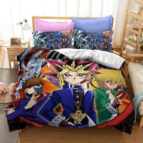 Duel Monsters Bedding Set 2/3Pcs Duvet Cover & Pillowcase(s) 3D Printed Quilt Cover Home Textile Gift