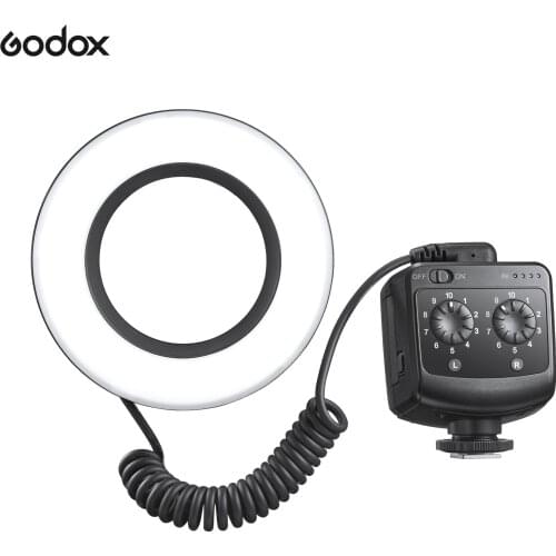 Godox RING72 Macro LED Video Light Professional Photography Fill Light 72PCS LED 5600K 49mm-77mm Adapter Ring for Camera Macro