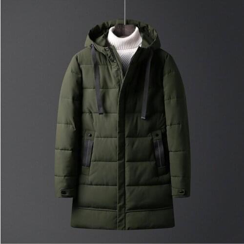 2020 Autumn Mens Down Cotton Jacket Winter Padded Mens Hooded Padded Hood Thickened Mens Coat