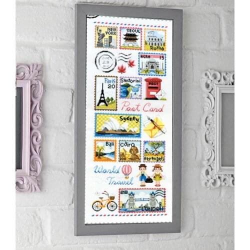 Cross Stitch Set Chinese Cross-stitch Kit Embroidery Needlework Craft Packages Cotton Fabric Floss New Designs Embroidery G35