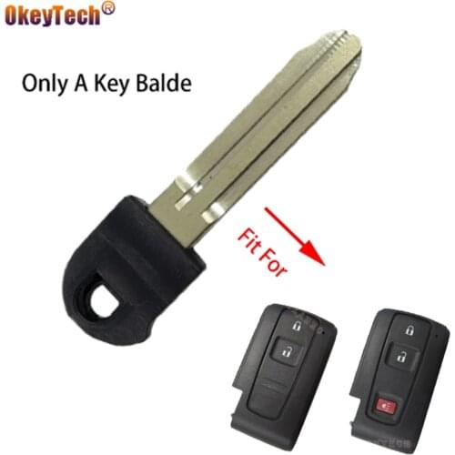 OkeyTech Remote Car Key Blade For Toyota PRIUS 2004-2009 COROLLA VERSO Camry Smart Card Replacement Small Blade