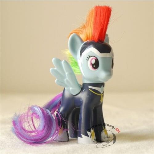 P8-102 Action Figures 8cm Little Cute Horse Model Doll Zapp Tonnerre Rainbow Dash Exclusive Anime Toys for Children