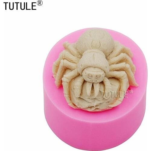 Spider Silicone Rubber Flexible Food Safe Mold-Jewelry,resin ,clay Polymer Mould,paper clay,fondant,plaster Spider Mold