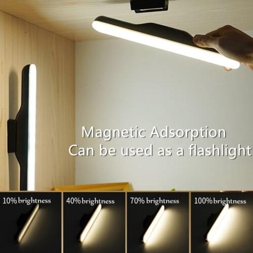 Dimmable Touch Light Bar, 3W Built-in 1800mAh Battery and Stick Magnet Mount, for Reading, Closet, Cabinet, Makeup Mirror, Bed