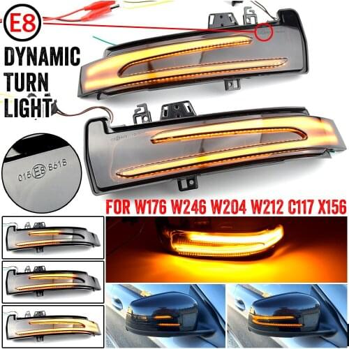 Dynamic Blinker LED Turn Signal Light Indicator For Mercedes-Benz W204 W246 W218 W176 C117 X204 A B C CLA CLS GLA GLK Class