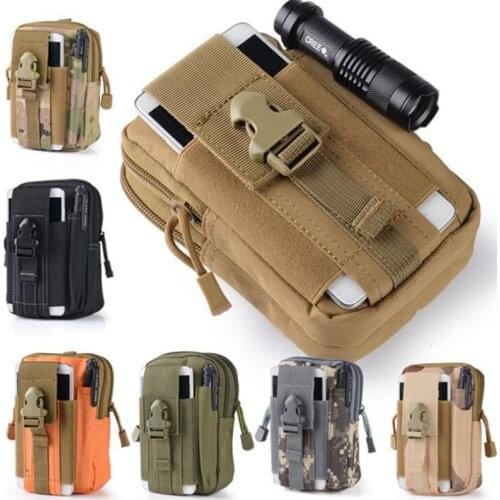 Outdoor Survival Tactical Medical First Aid Kit Molle Medical Phone case Emergency Military Package Hunting Belt Bag 9 colors