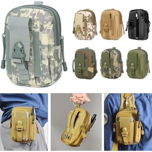 Outdoor Coin Purse Tactical Molle Pouch Belt Waist Pack Bag Men Mini Pocket Military Waist Pack Running Pouch Travel Camping Bag
