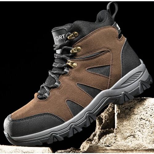 Waterproof Shoes Trekking High Men Mountain Hiking Boots Winter Man Outdoor Tactical Ankle Boots Large Size 39-46 bota masculina