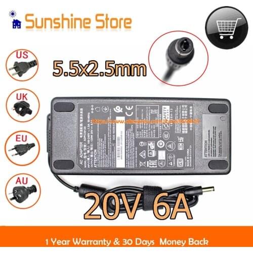 Sunshine 20v 6.0A Charger ADPC20120 For AOC PHILIPS 120W Power Supply