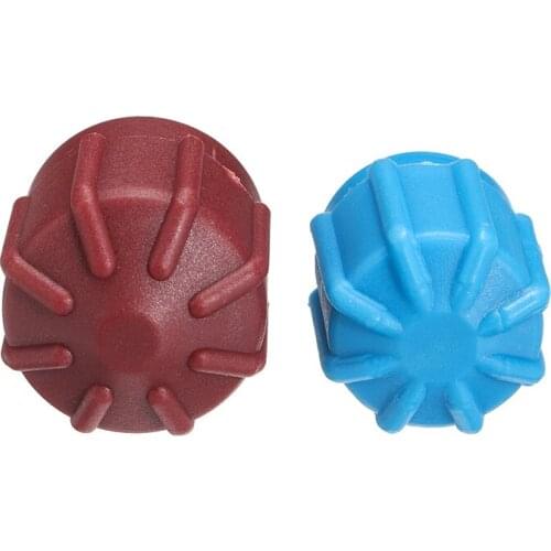 2pcs A/C R134a High Low Side Valve Core Service Port Dust Cap Set Replacement Car Auto Air Conditioning Repair Parts Accessories